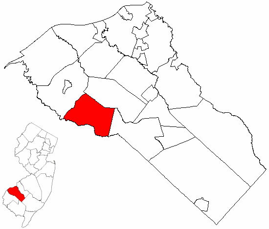 Locator map of South Harrison