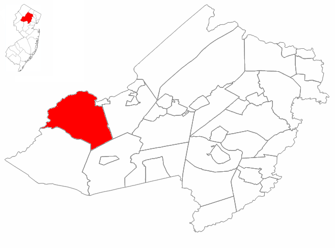 Locator map of Mount Olive