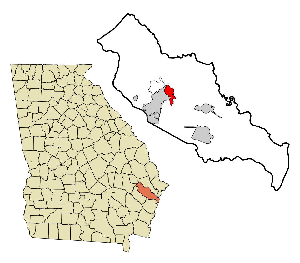 Locator map of Flemington