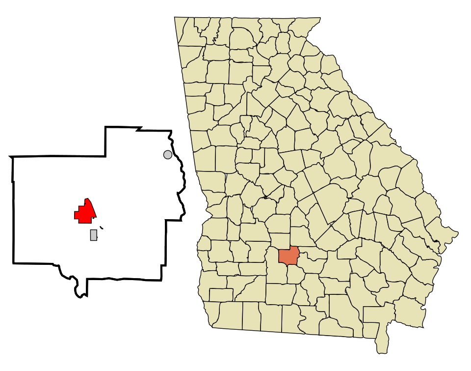 Locator map of Ashburn