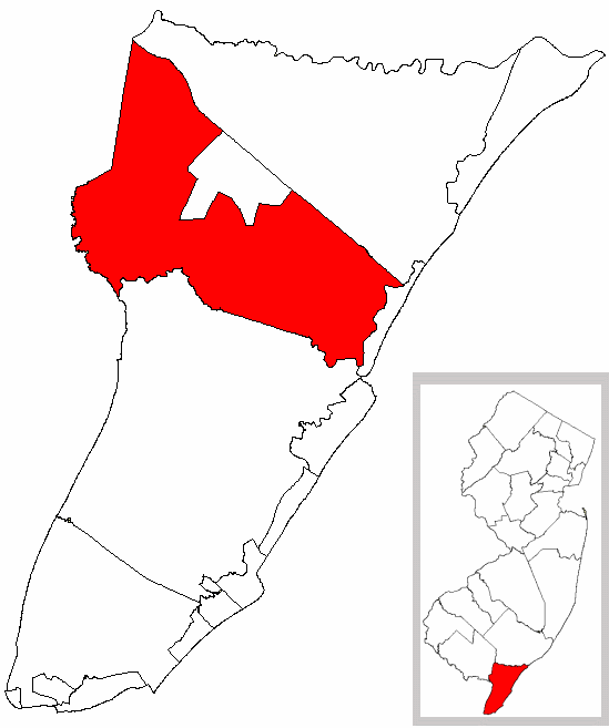 Locator map of Dennis