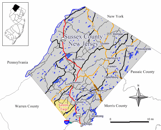Locator map of Green