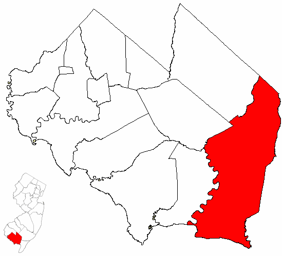 Locator map of Maurice River