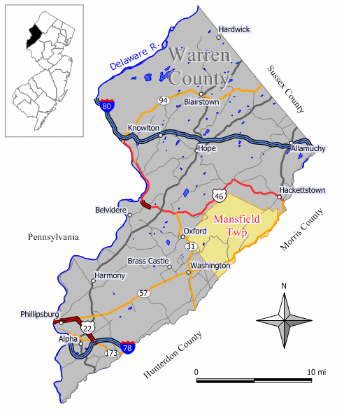 Map of Mansfield