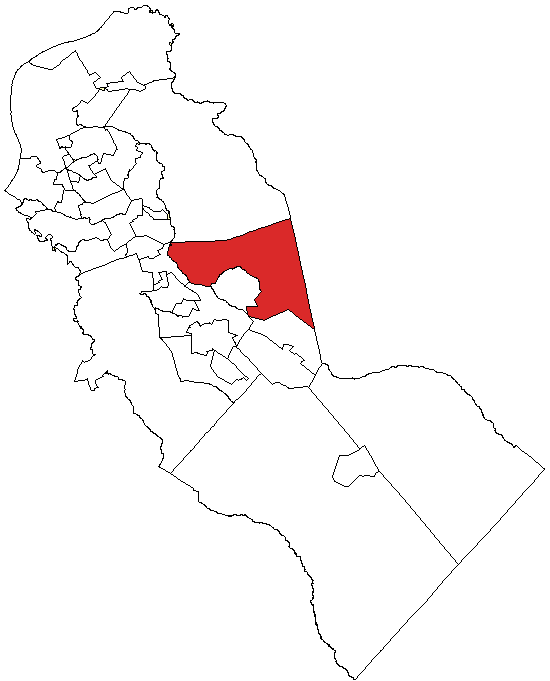 Locator map of Voorhees