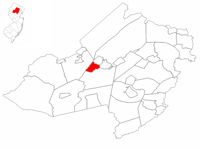 Locator map of Mine Hill
