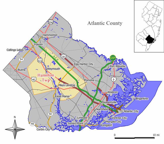 Map of Hamilton
