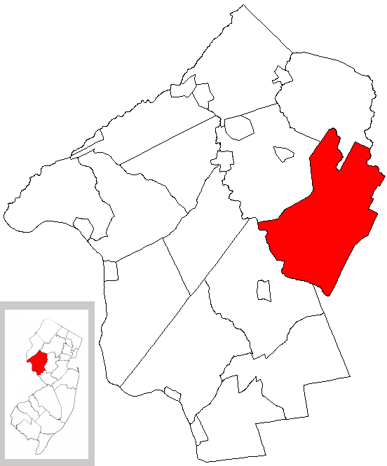 Locator map of Readington