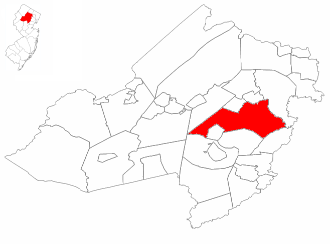 Locator map of Parsippany-Troy Hills