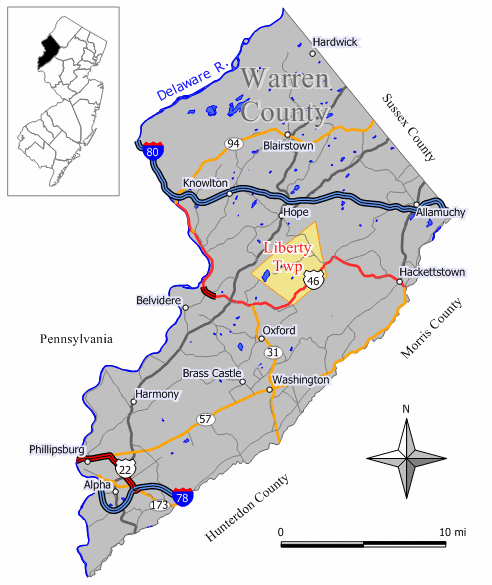 Locator map of Liberty