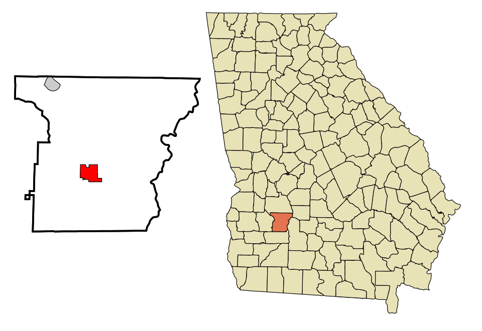 Locator map of Leesburg