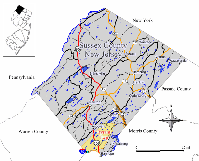 Map of Byram