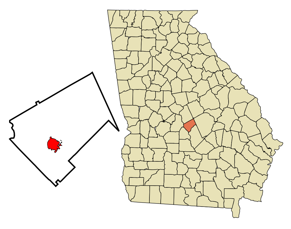 Map of Cochran