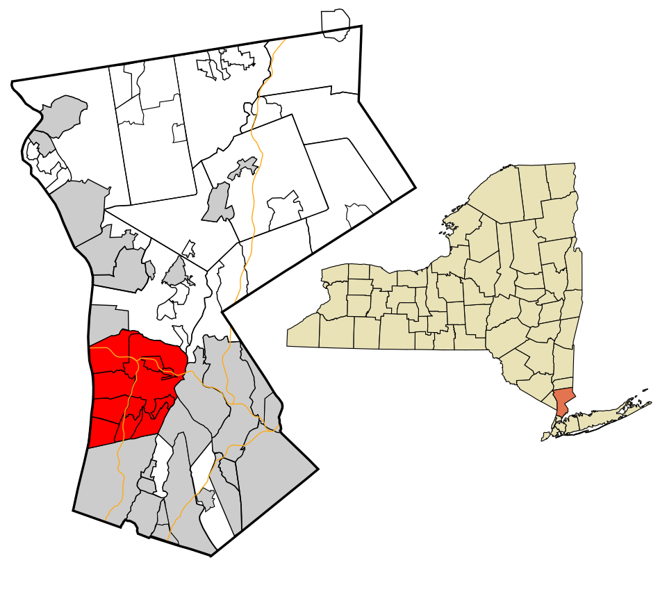 Locator map of Greenburgh