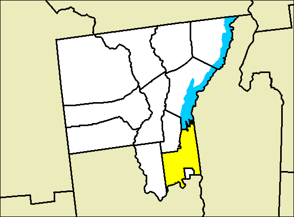 Locator map of Queensbury