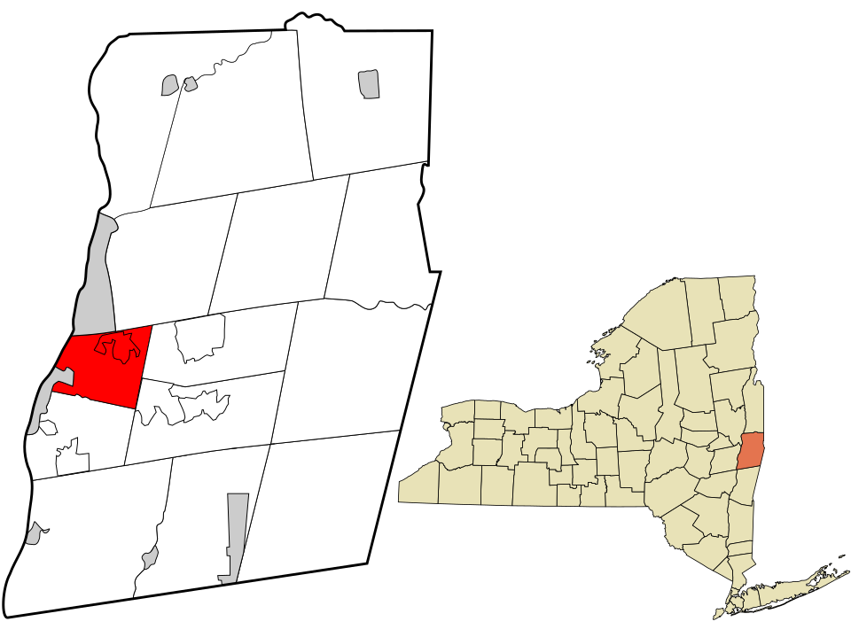Locator map of North Greenbush