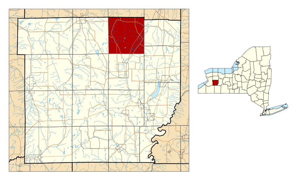 Locator map of Middlebury