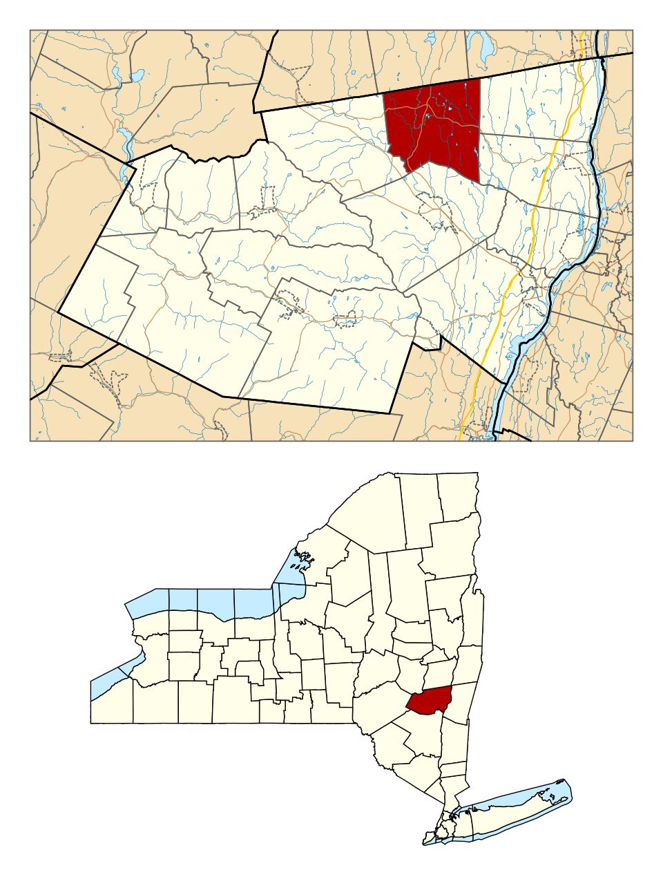 Locator map of Greenville