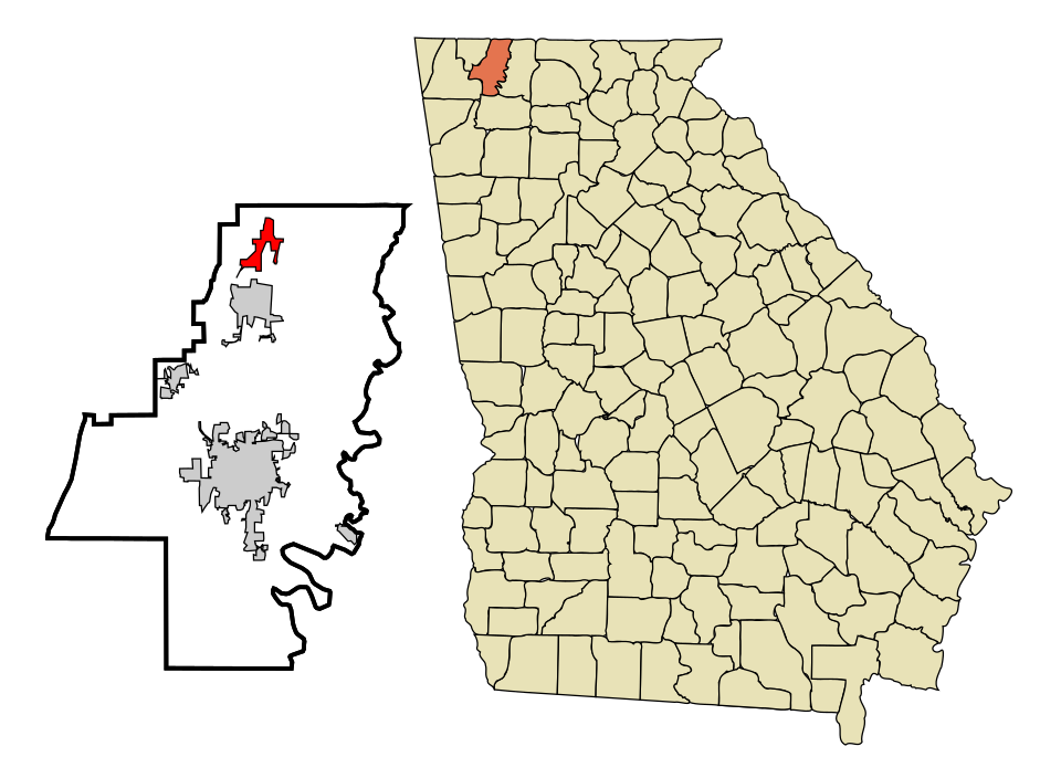 Locator map of Cohutta