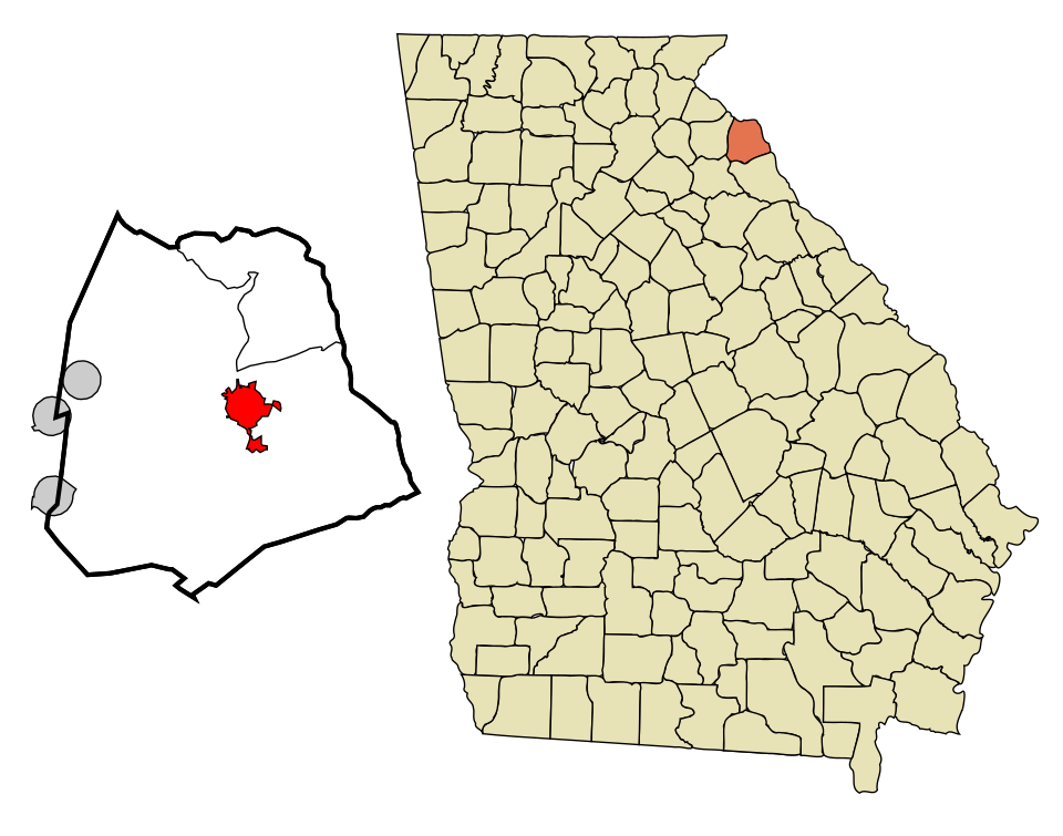 Locator map of Hartwell