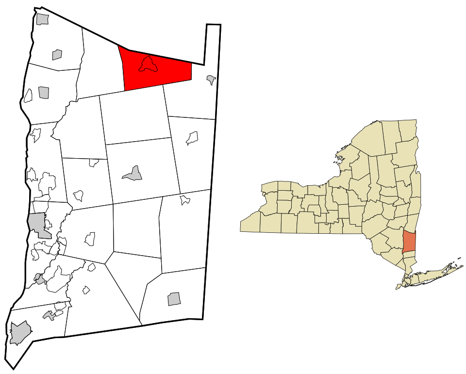 Locator map of Pine Plains