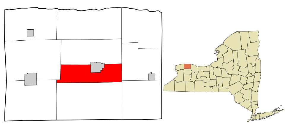 Locator map of Albion