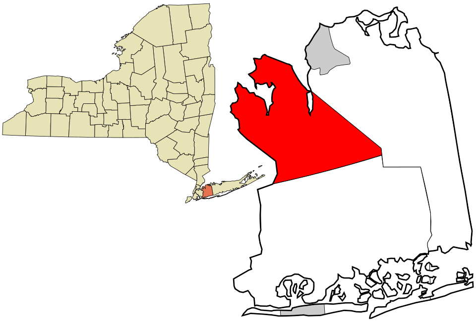 Locator map of North Hempstead