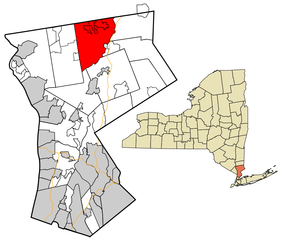 Locator map of Somers