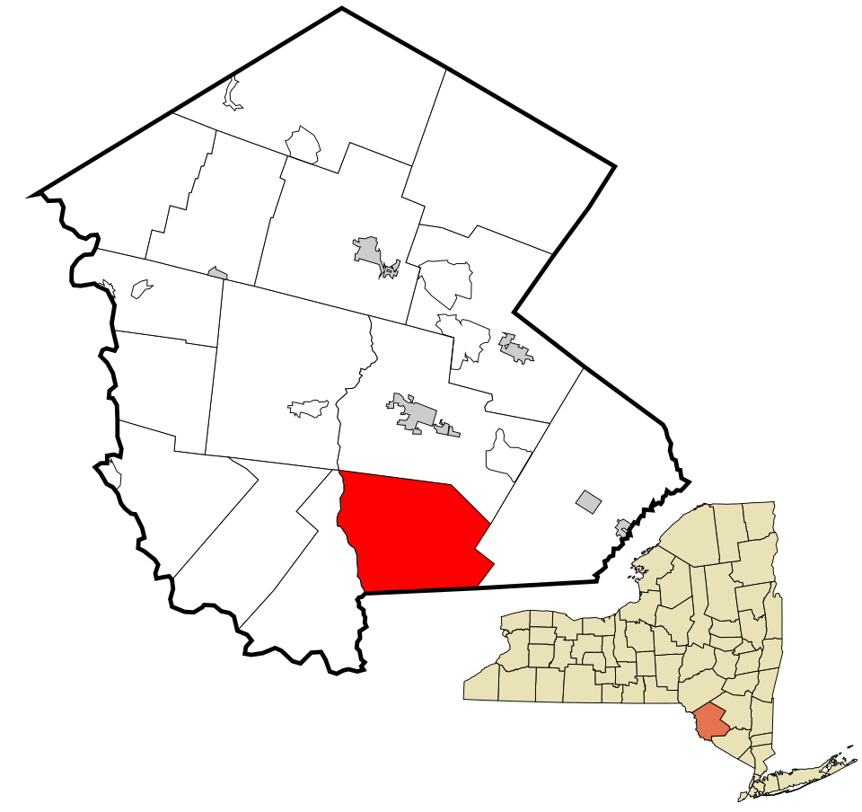 Locator map of Forestburgh