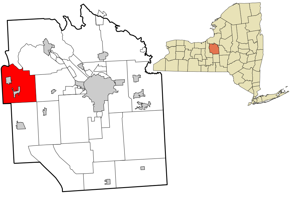 Locator map of Elbridge