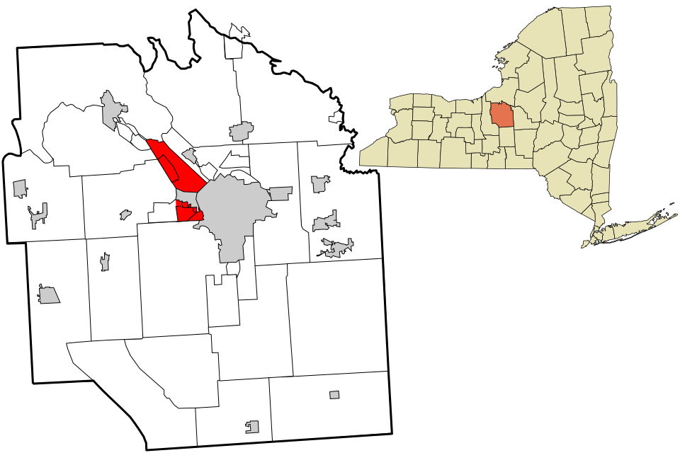 Locator map of Geddes