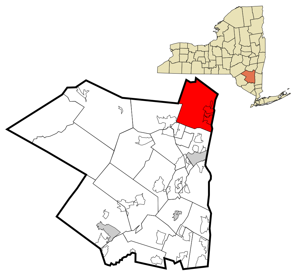 Locator map of Saugerties