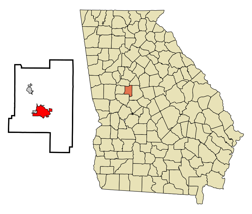 Locator map of Barnesville
