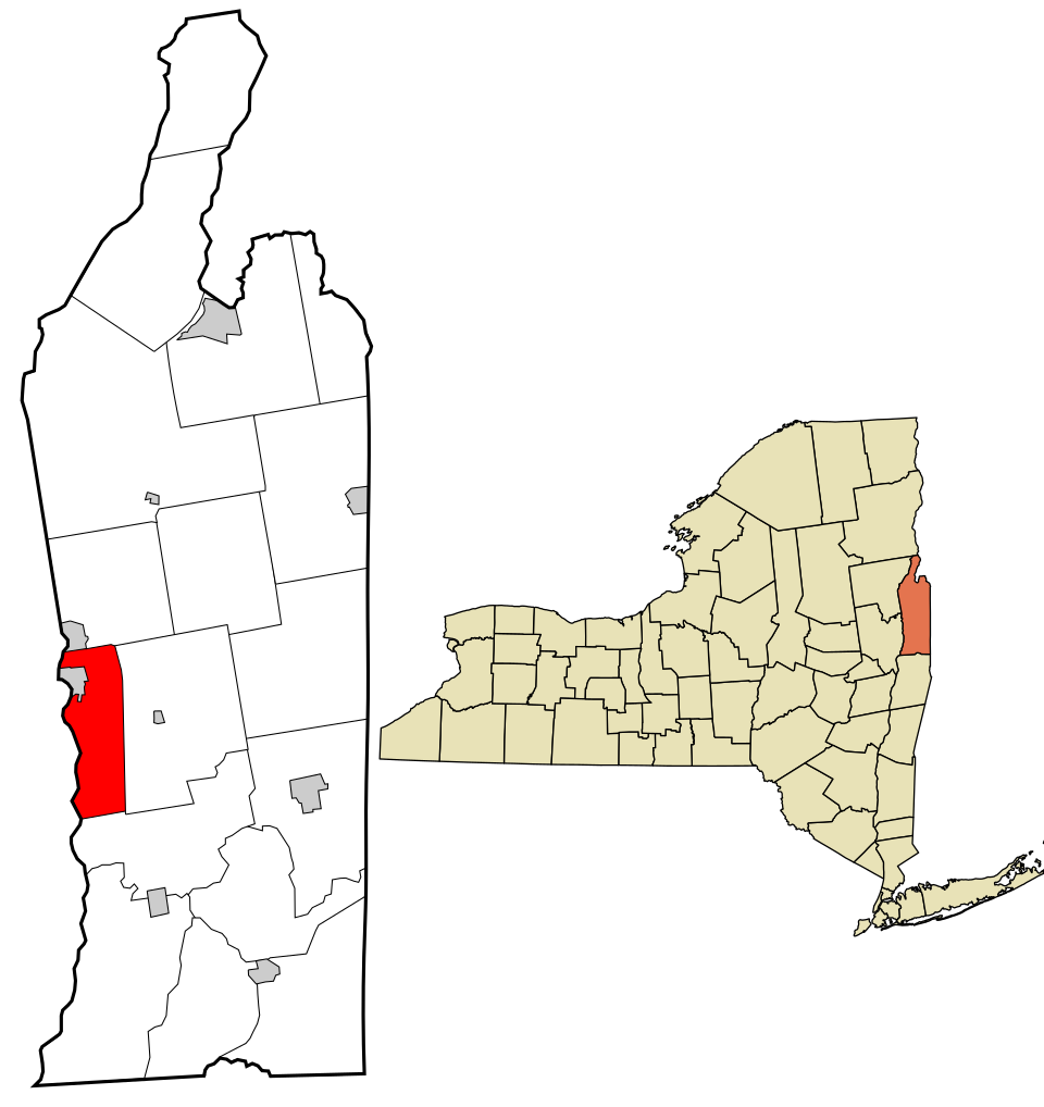 Locator map of Fort Edward