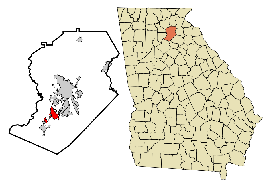 Locator map of Oakwood