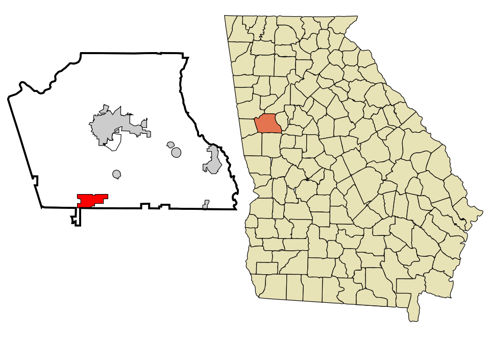 Locator map of Grantville