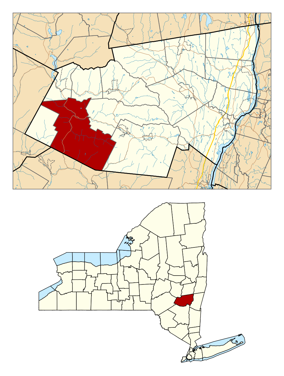 Locator map of Lexington