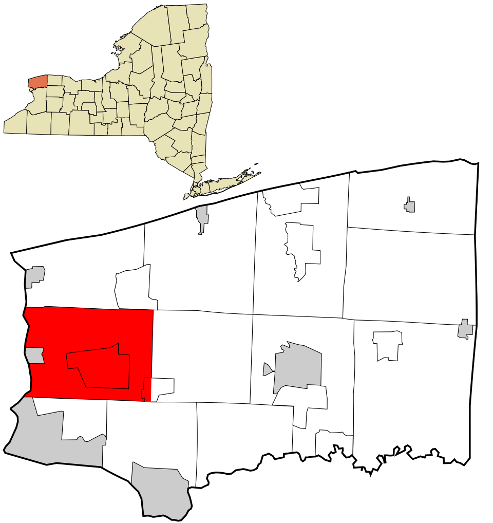 Locator map of Lewiston