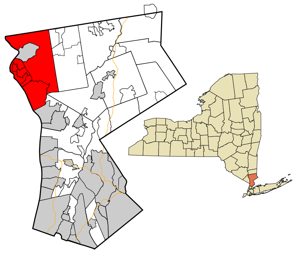Locator map of Cortlandt