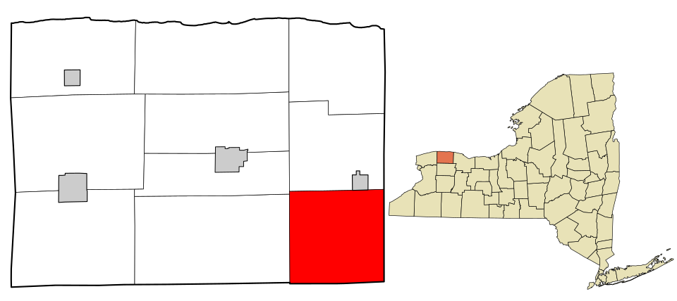 Locator map of Clarendon