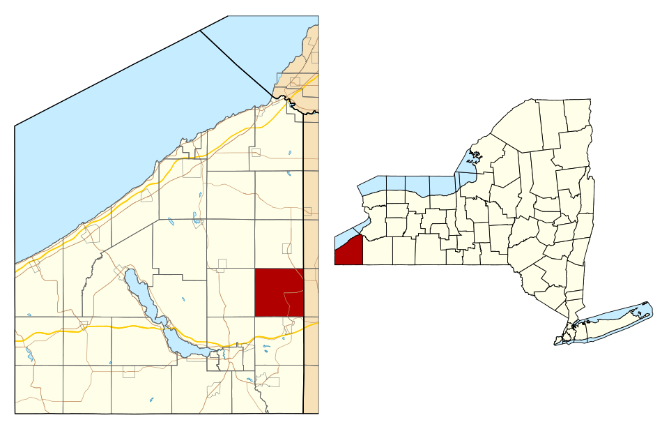Locator map of Ellington