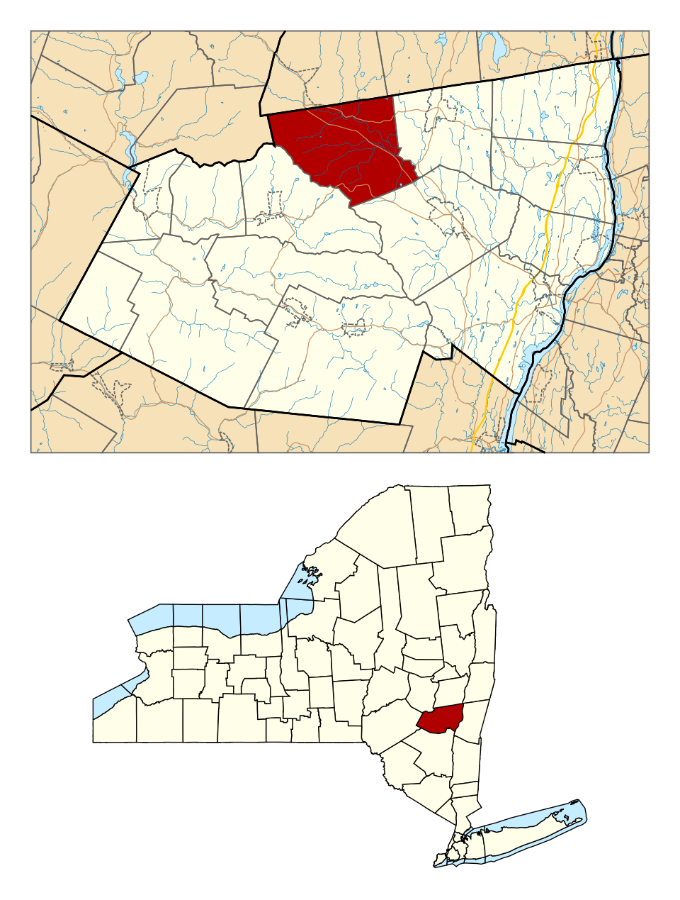 Locator map of Durham