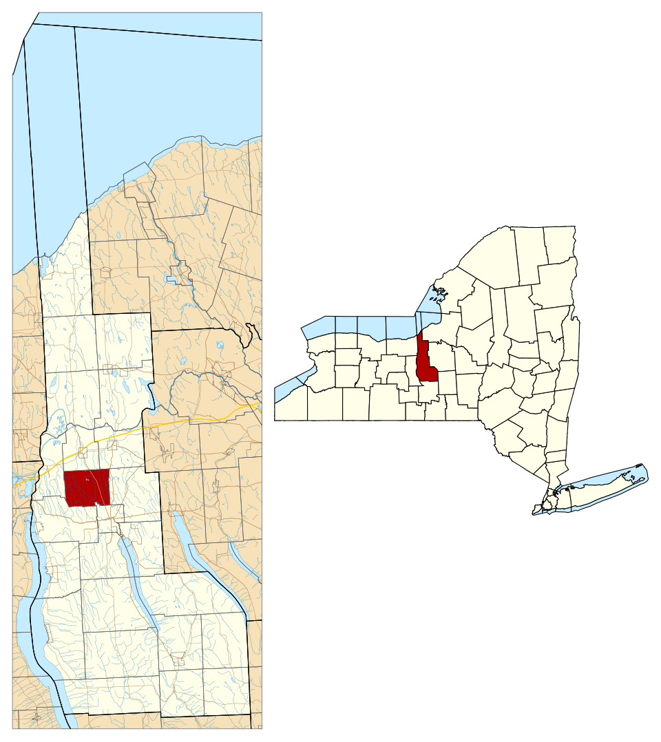 Locator map of Throop