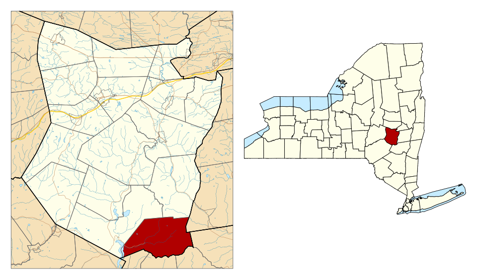 Locator map of Conesville