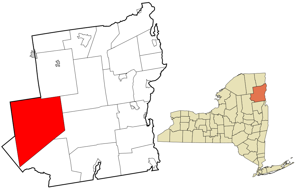 Locator map of Newcomb