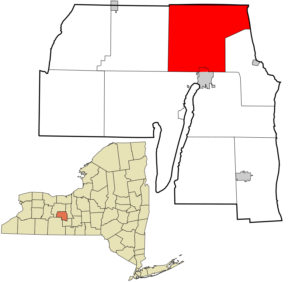 Locator map of Benton