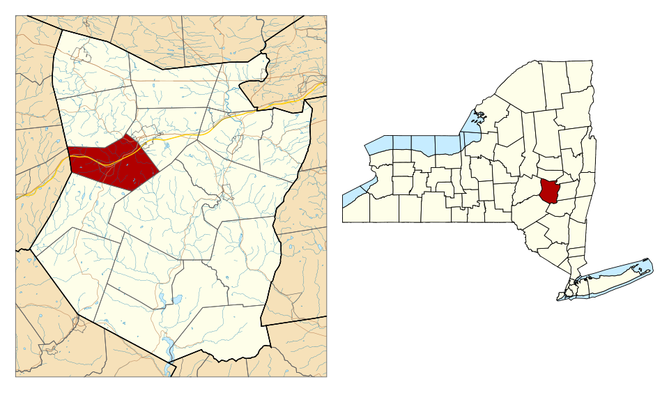 Locator map of Richmondville