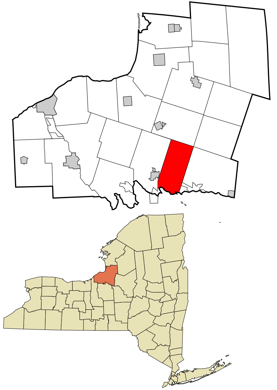 Locator map of West Monroe