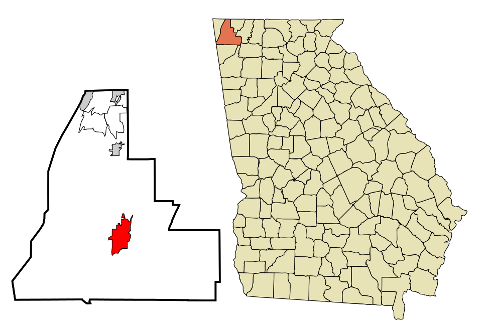 Locator map of LaFayette