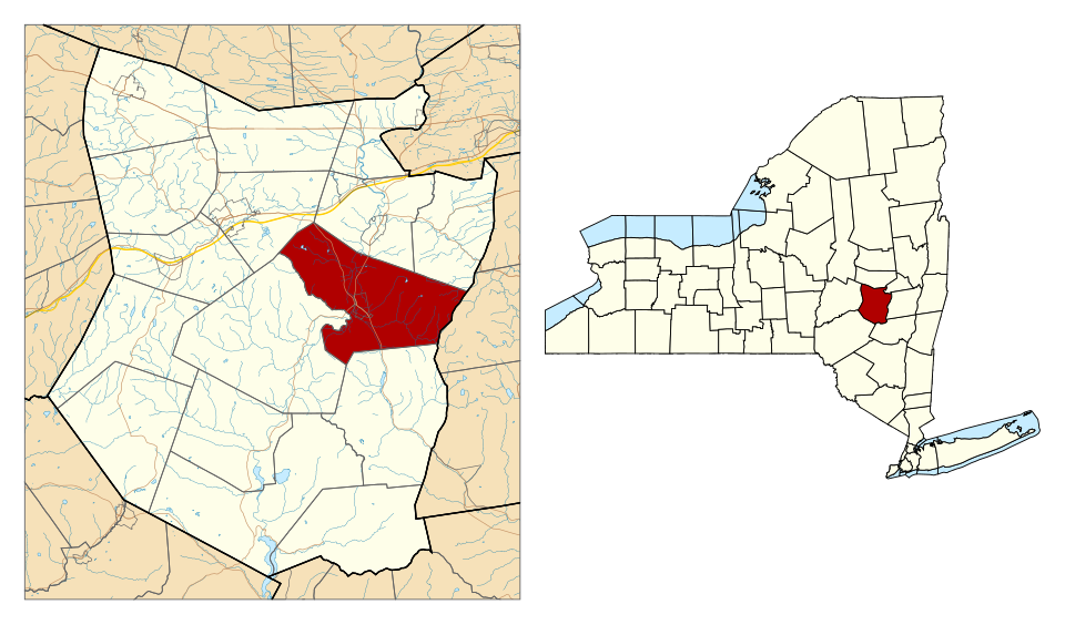 Locator map of Middleburgh